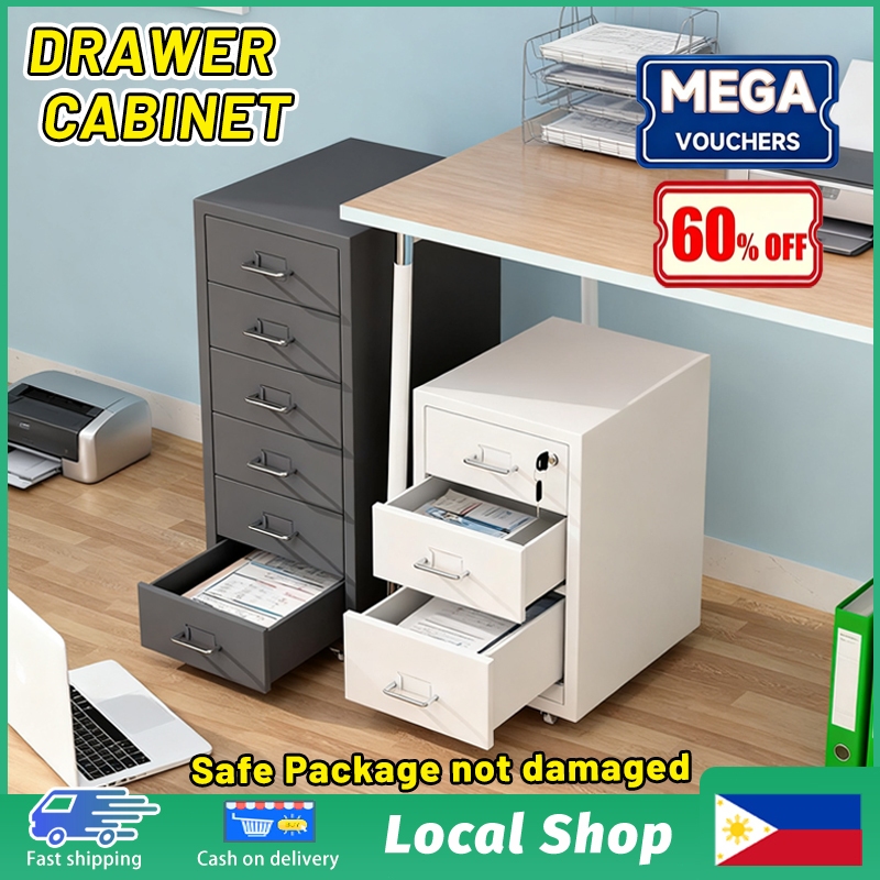 Heavy Duty】3/5/6L Full Metal Drawer Steel Cabinet Steel Drawer File ...