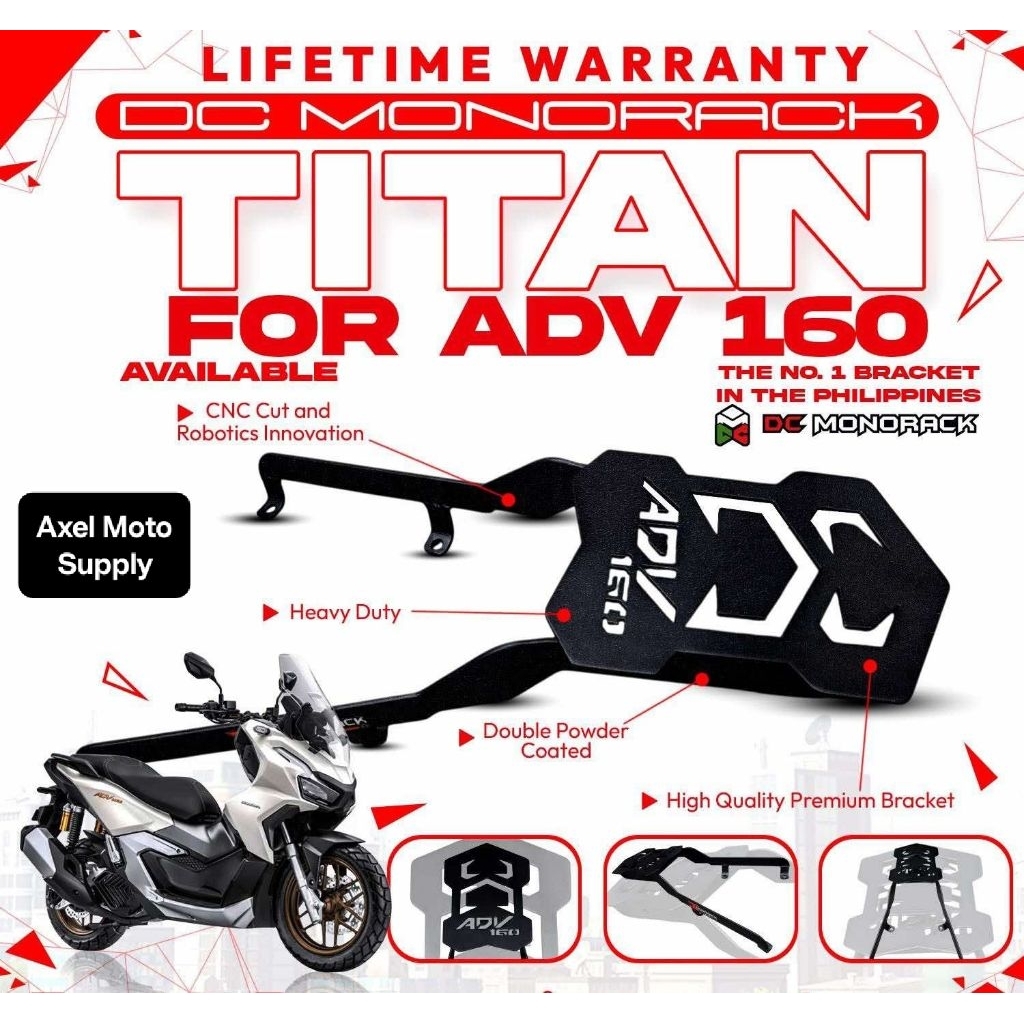 ADV 150/160 DC MONORACK BRACKET ORIGINAL | Shopee Philippines