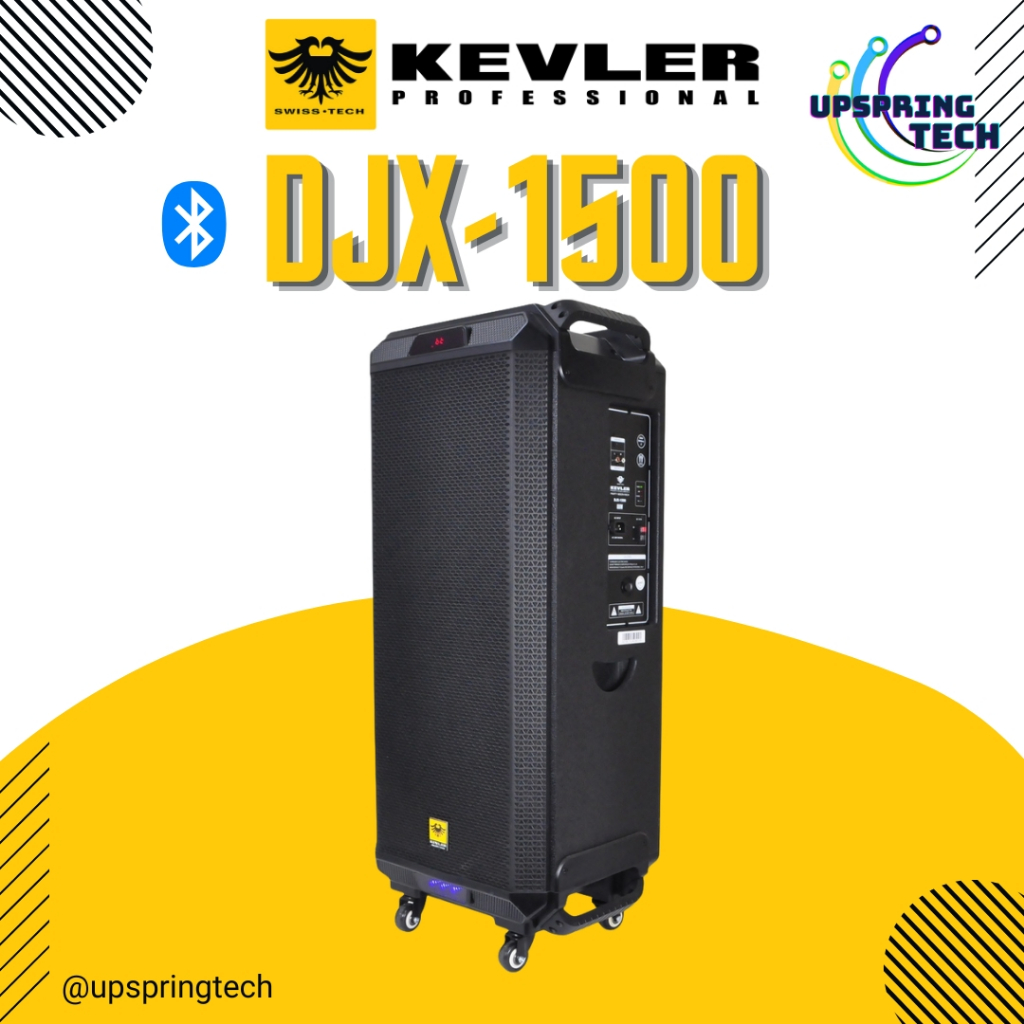 Kevler DJX-1500 Bluetooth Party Speaker 800W | Portable Boom Box System ...