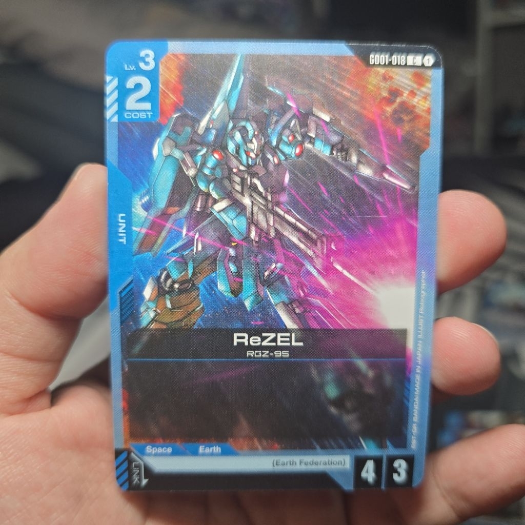 REZEL GD001-018 EN | GUNDAM TCG | Shopee Philippines