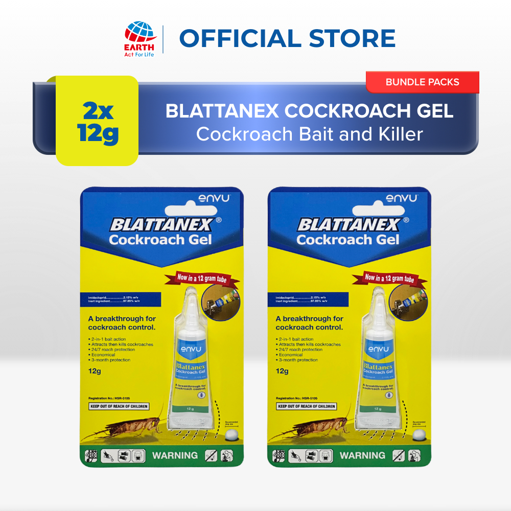 Blattanex Cockroach Gel Cockroach Killer 12g - Bundles of 2 | Shopee ...