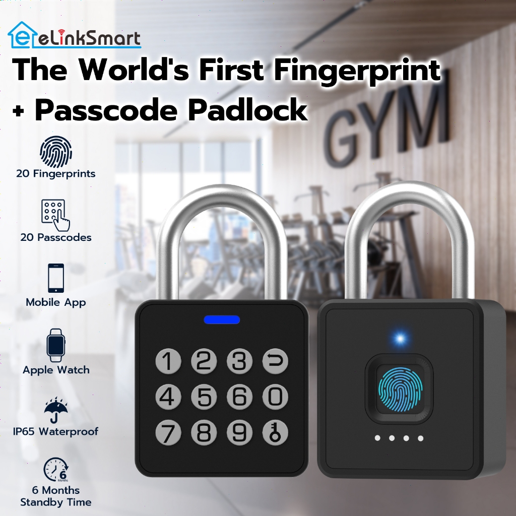 Combination Lock Gym Locker Padlock with 9 Digit Push Button Password ...