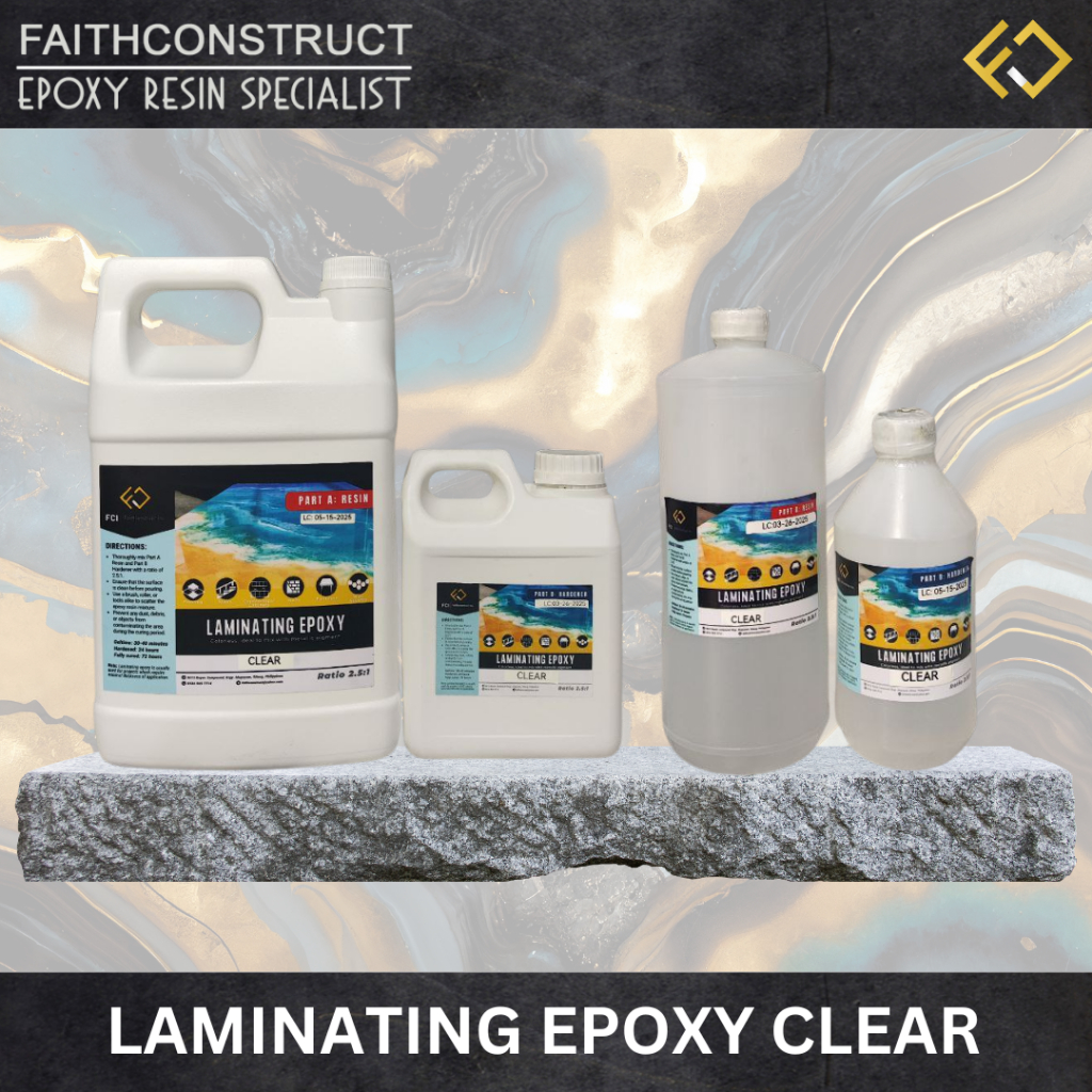 SELF-LEVELING LAMINATING EPOXY CLEAR RESIN (3.5KG SET AND 1KG SET)by ...