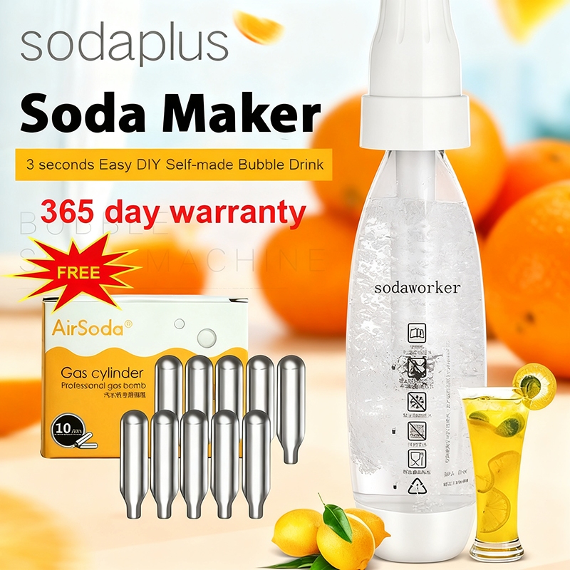 Portable Soda Maker Sodaplus Household 1L Sparkling Water Machines with ...