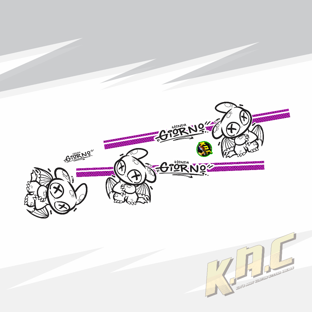 KAC Sticker Decals Giorno 125 Toothless Concept 2025 | Shopee Philippines