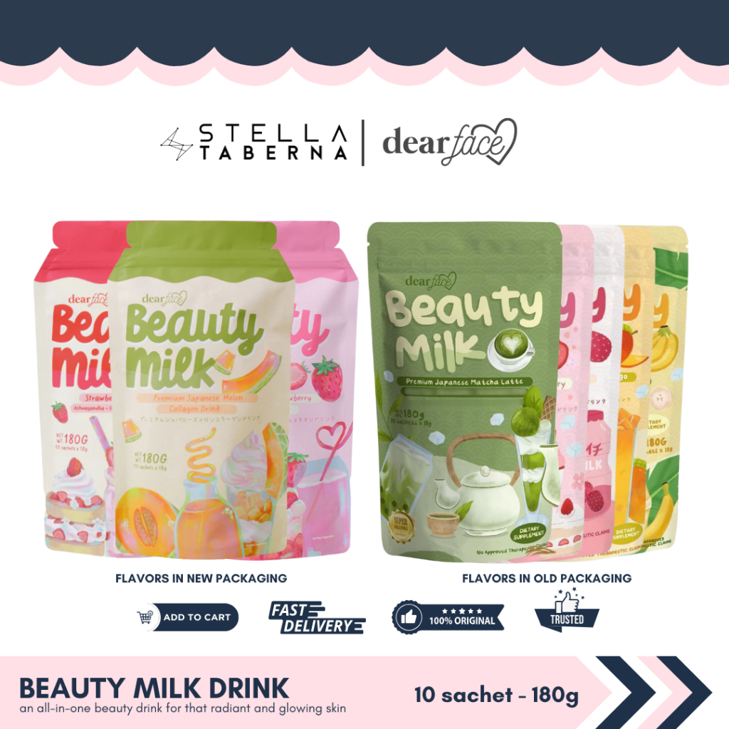 DEAR FACE Beauty Milk Premium Japanese Beauty Drink Glutathione Collagen  Glow | Shopee Philippines