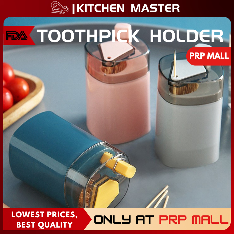 Toothpick Holder Dispenser Dining Push Button | Shopee Philippines