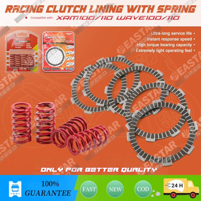 Racing Clutch Lining and Clutch Spring for Wave Xrm 100/110 | Shopee ...