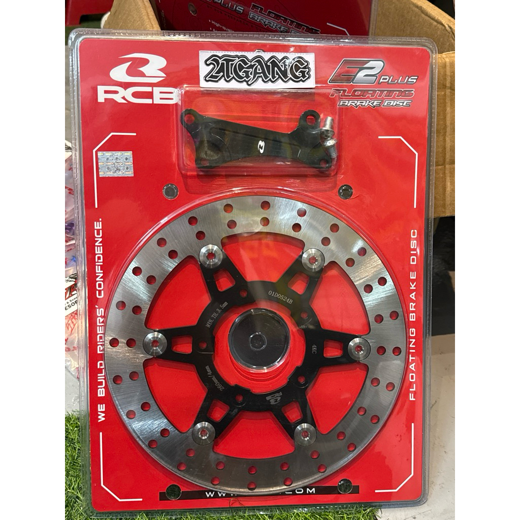 RCB Racing Boy E2+ Floating Disc+Bracket 260mm (5Holes) for Honda Click ...