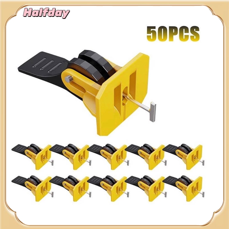 50 Pcs Tile Alignment Kit Positioning Tools Leveler Locator Spacers ...