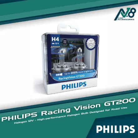 PHILIPS Racing Vision GT200 Halogen 12V Genuine | Shopee Philippines