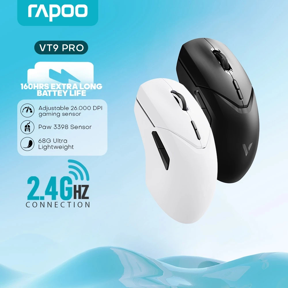 Rapoo VT9PRO 4K Wired/Wireless Lightweight Optical Gaming Mouse ...
