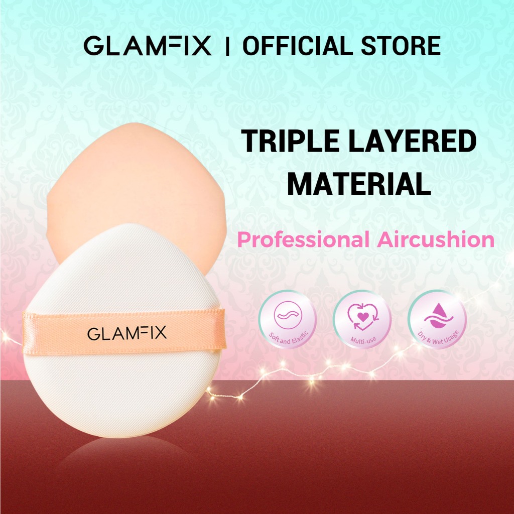 GLAMFIX Professional Aircushion Puff | Triple Layerd Material | Powder ...