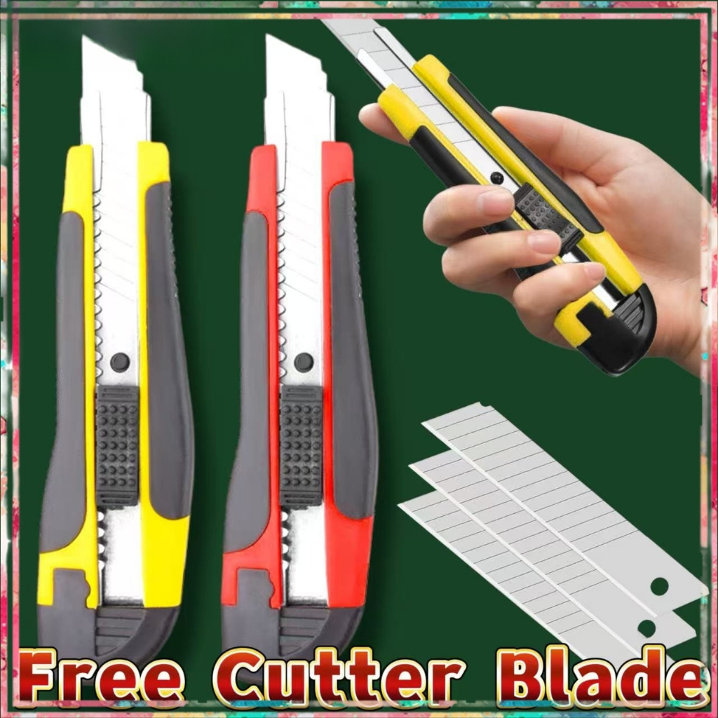 Retractable Cutter w/ 3 pcs Blade Replacement (Small/Large Set ...