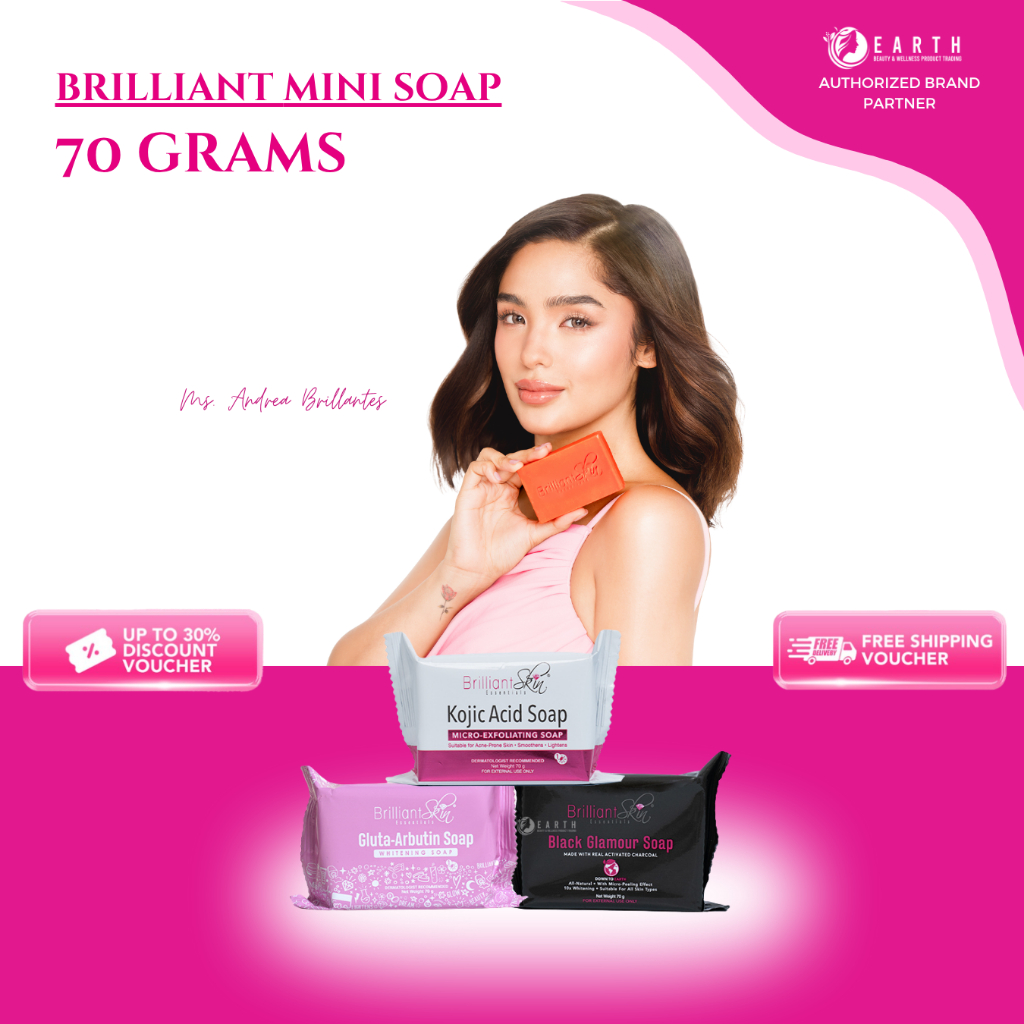 3 PCS MINI SOAP 70 GRAMS | BRILLIANT SKIN ESSENTIALS | Shopee Philippines