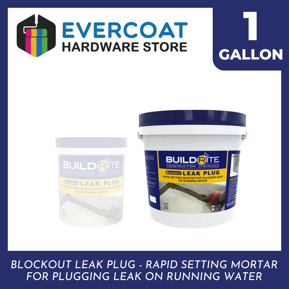 Buildrite LEAK PLUG Rapid Setting Mortar For Plugging Running Water ...