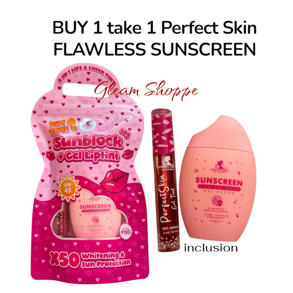 Perfect Skin Flawless White Sunscreen SPF60 With FREEBIE | Shopee ...