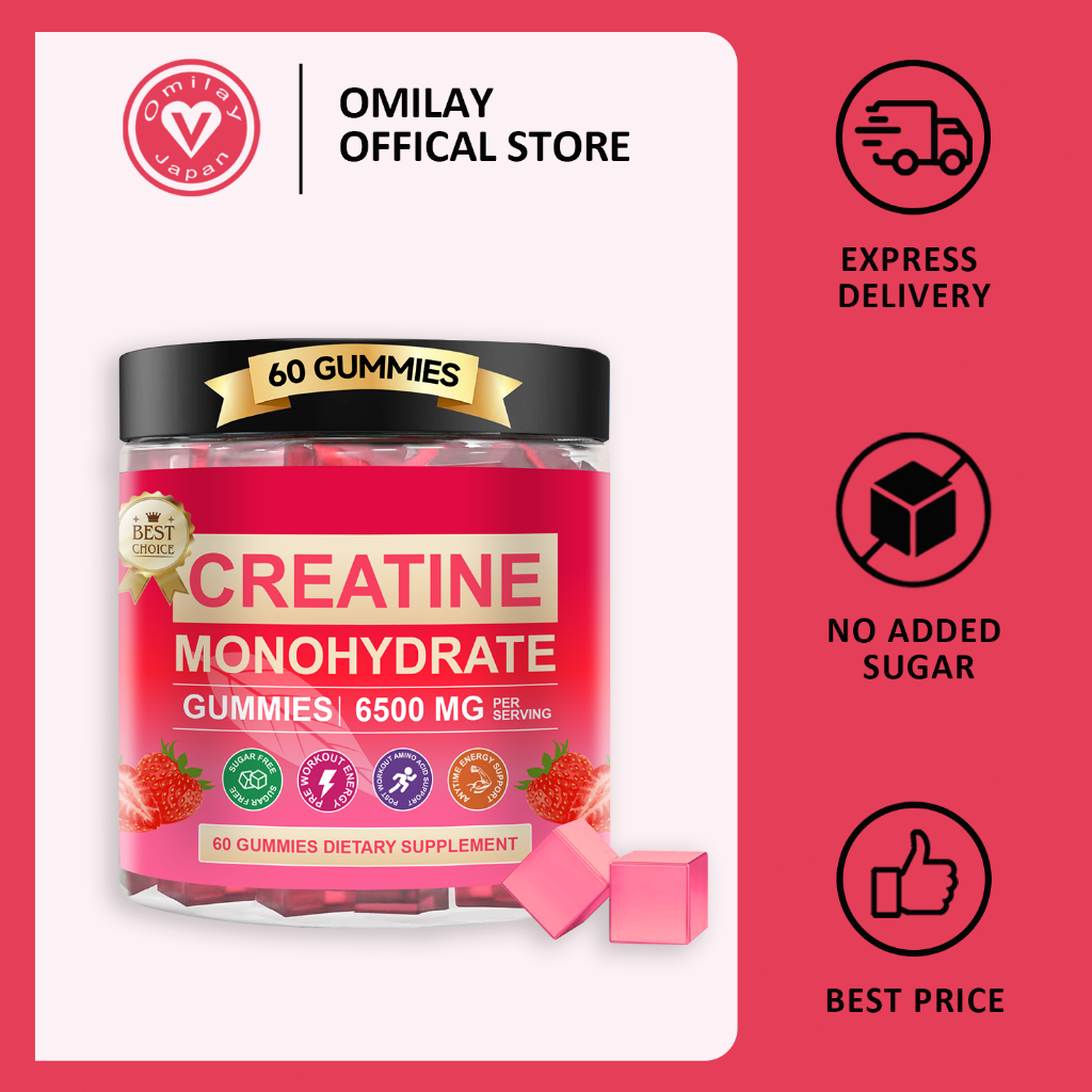 Omilay Pre Workout Creatine Supplement for Energy Endurance Athlene ...