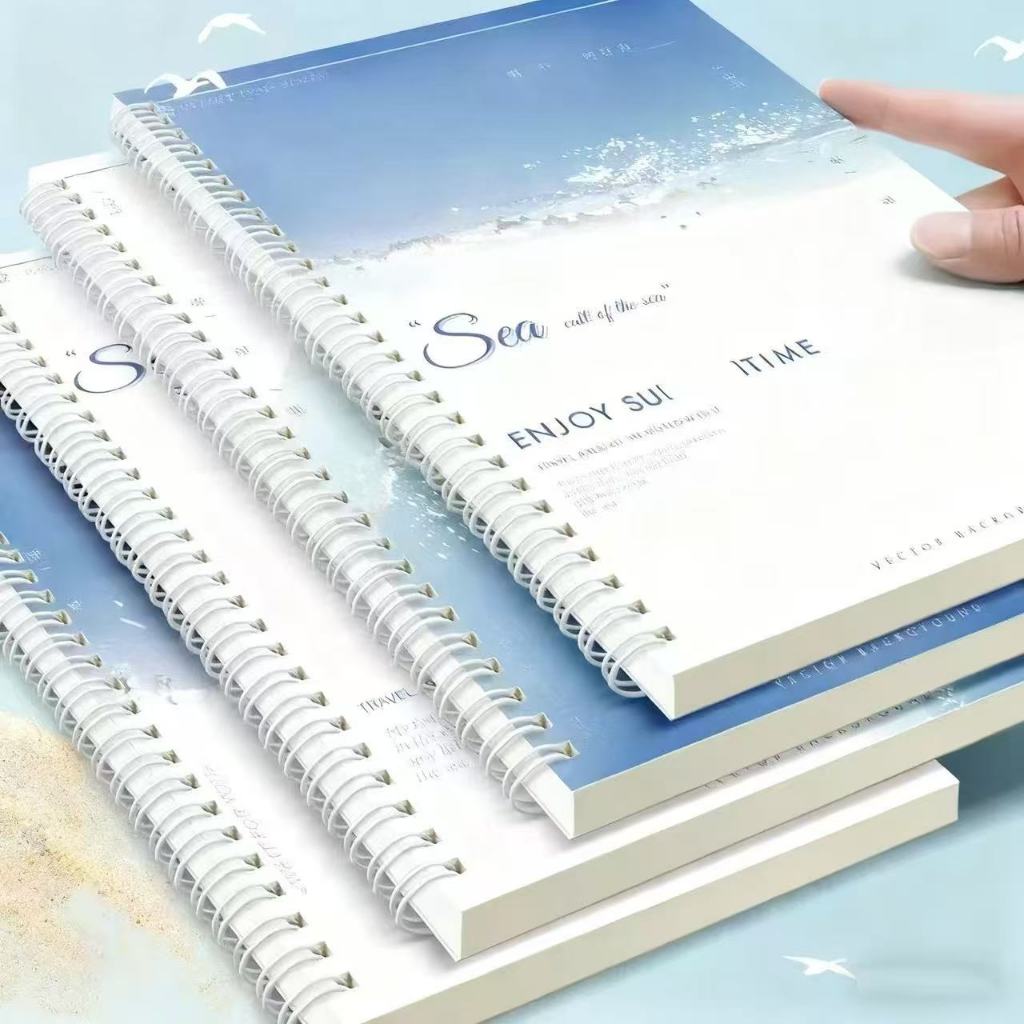 A5 4PCS Spiral Notebook 60 Sheets Coil Notebook Loose Leaf Notebook ...