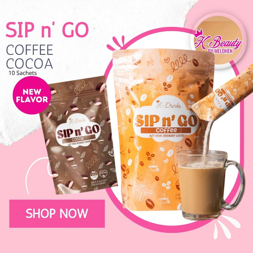 KBeauty K-Drinks SIP n GO - Coffee or Cocoa 1 PACK by Meldhen Beauty ...