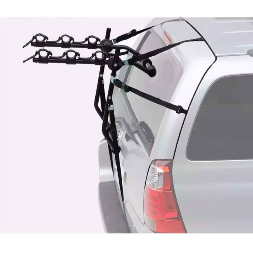 3-Bike Trunk Mount Cycling Car Rack Republic Rear Type Storage Carrier ...