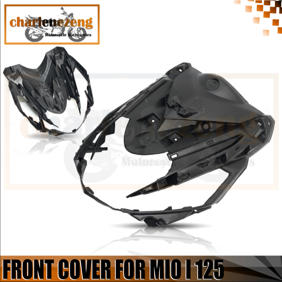 HIGH QUALITY ALL BLACK LEG SHIELD 1 / HEADLIGHT FRAME FOR MIO I 125 ...