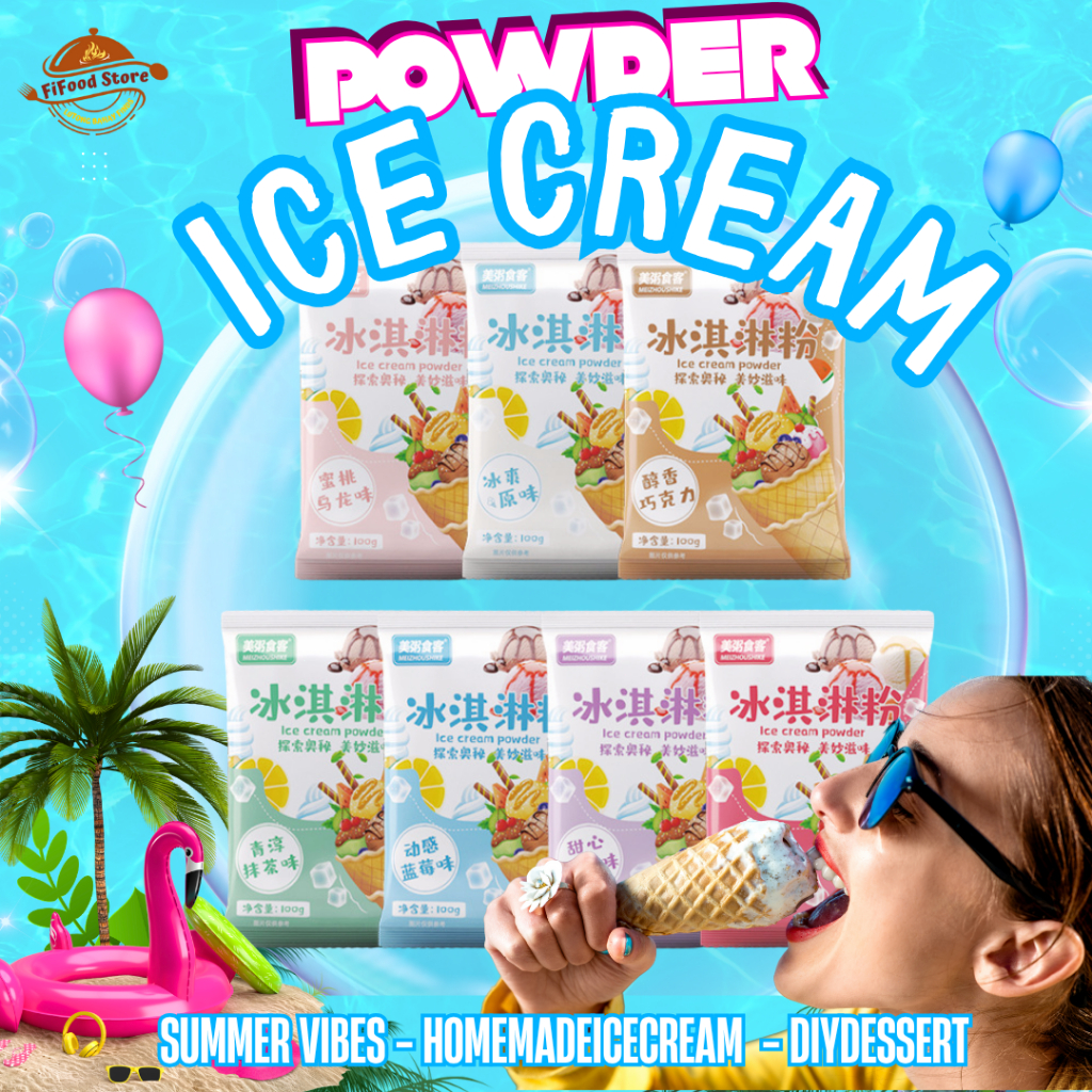 Premium DIY Ice Cream Mix Powder 100g – Japanese-Style Creamy Soft ...