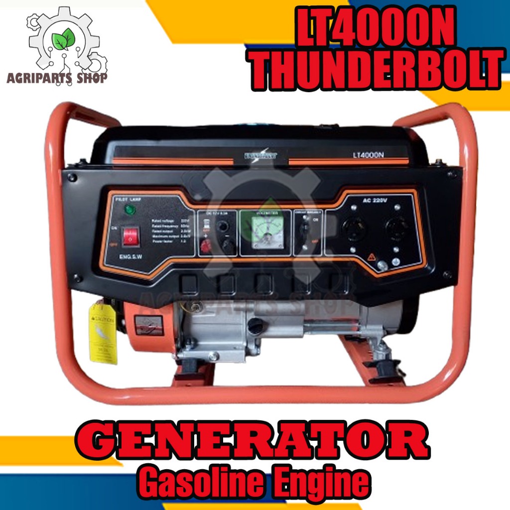 Generator Genset Thunderbolt LT4000N Manual Start Gasoline Engine ...