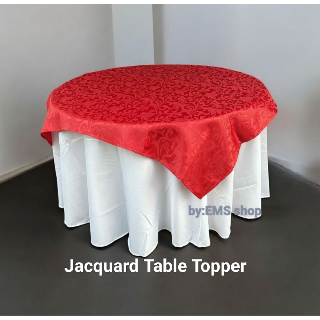 Jacquard Table Topper, Round table topper available 4/6/8 seater ...