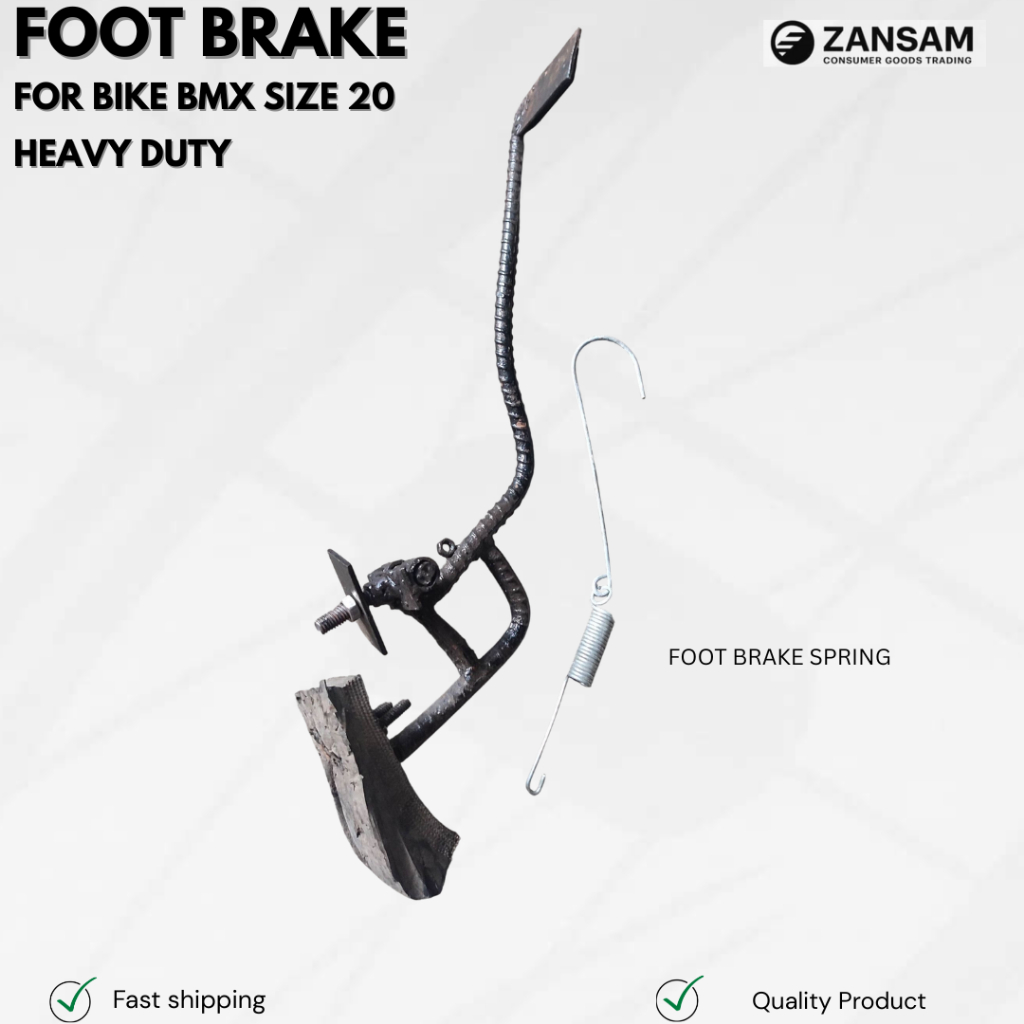 FOOT BRAKE FOR BMX BIKE SIZE #20 – HEAVY DUTY + FOOT BRAKE SPRING ...