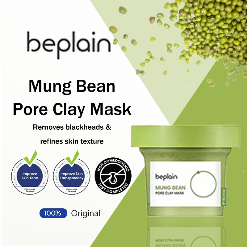 Beplain Mung Bean Pore Clay Mask Pack 120ml | Shopee Philippines