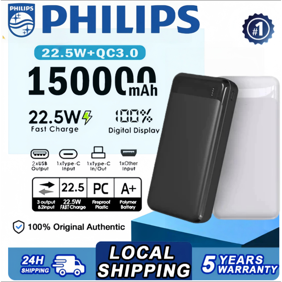 Powerbank 150000mAhFast Charging Battery Capacity Power Bank with Multi ...