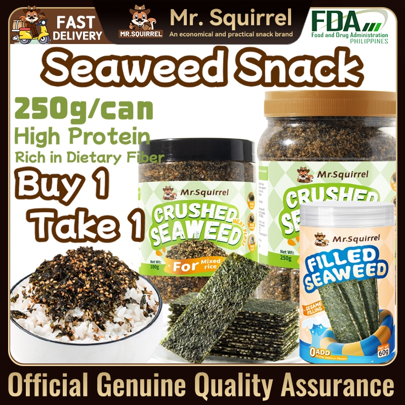 Mr.Squirrel 100g Nori Seaweed Sheet Non-Fried Seaweed Wrapper Crispy ...