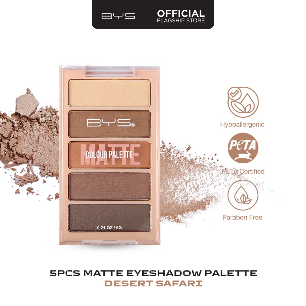 BYS Matte Eyeshadow 5PC | Shopee Philippines