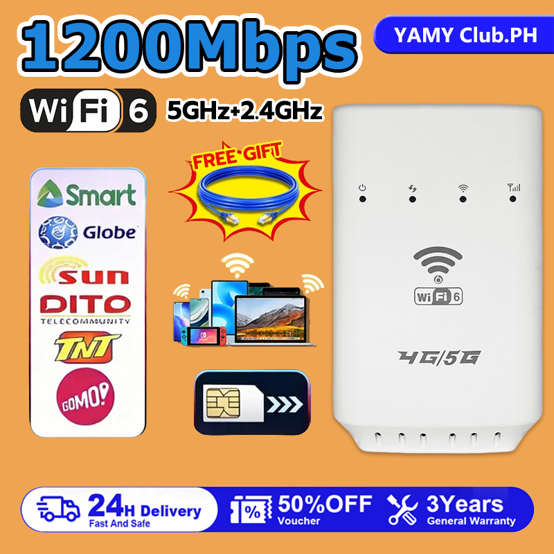 YAMY WiFi Router with SIM Slot and LAN Network 1000Mbps Multi-Mode Wi ...