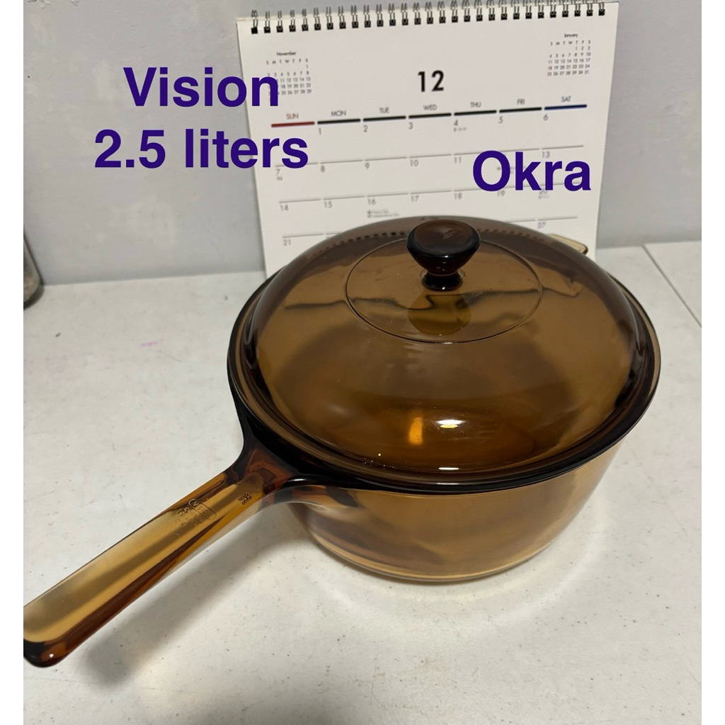 vision cookware 2.5 liters (okra) | Shopee Philippines
