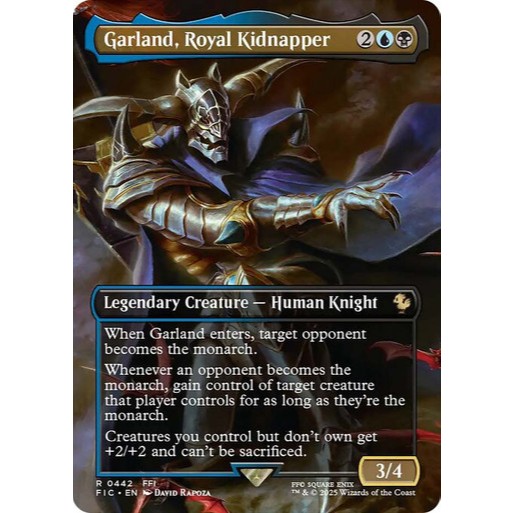 garland mtg card Magic The Gathering - Universes Beyond - Final Fantasy You may put it into your graveyard.) Activate only as a sorcery. garland mtg card - cecil