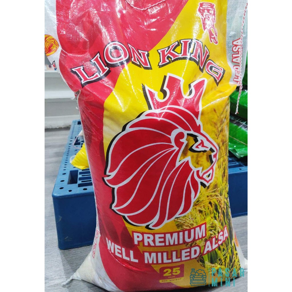 Lion King Premium Well Milled Alsa Thai White Rice 5KG (MAX 2 PACKS PER ...