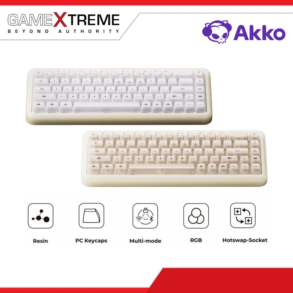 Akko YU01 Resin Case Multi-Mode Hot-Swappable Mechanical Keyboard ...