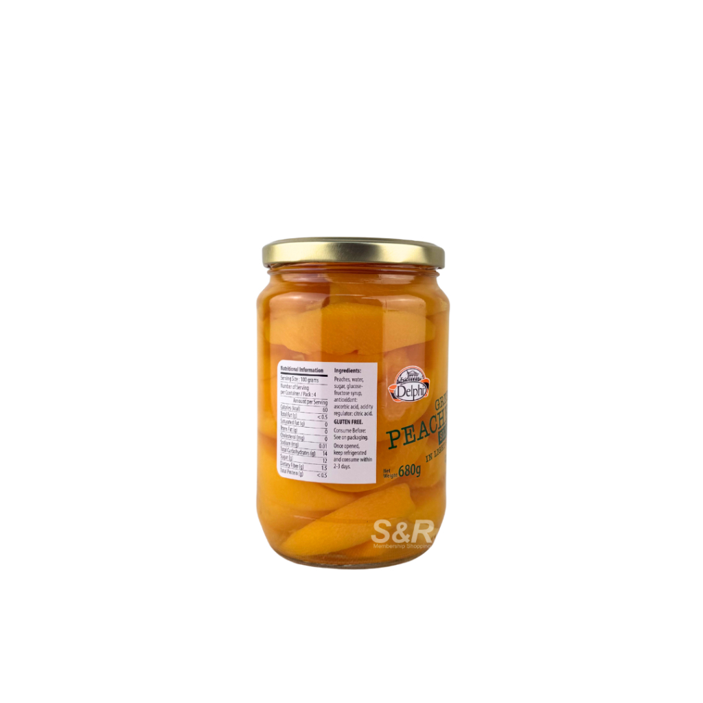 Delphi Greek Peaches Slices in Light Syrup 680g | Shopee Philippines