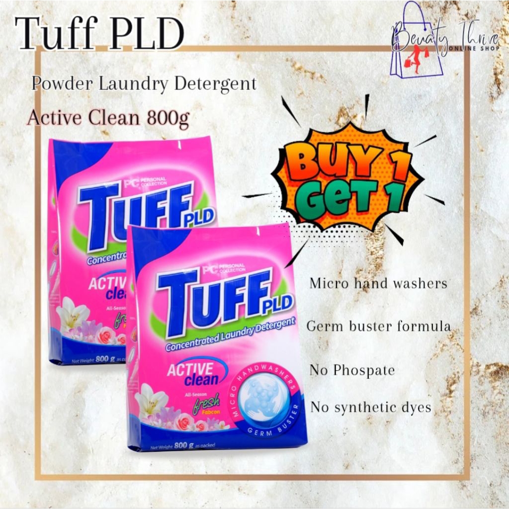 TUFF ACTIVE CLEAN POWDER LAUNDRY DETERGENT BUY 1 TAKE 1 | Shopee ...