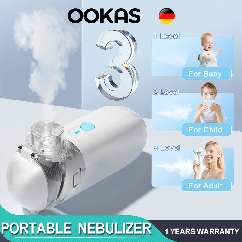 OOKAS Portable Nebulizer Rechargeable Inhaler Ultrasonic Spray ...