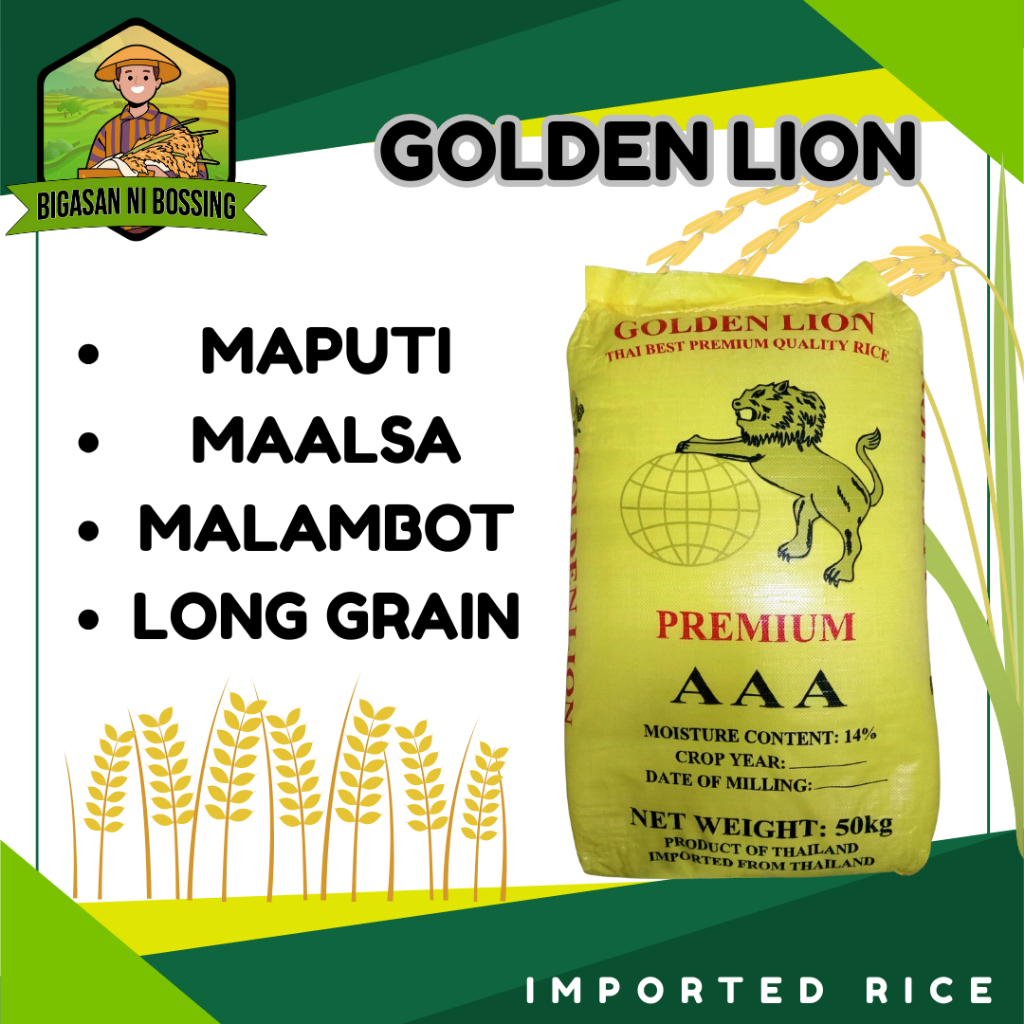 GOLDEN LION RICE 5KG | Shopee Philippines