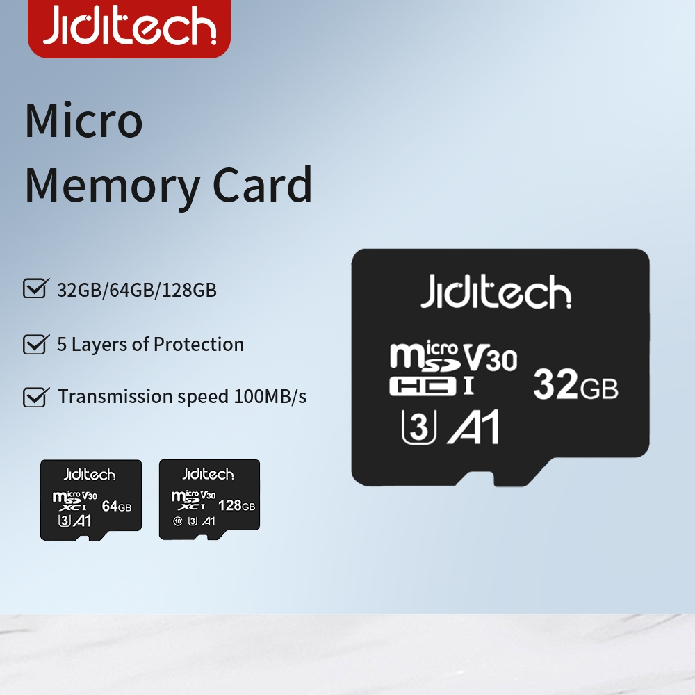 Jiditech Micro Memory Card 32G 64G 128G Memory Card Speed up to 633x ...