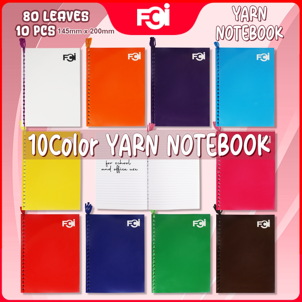 FCI Yarn Notebook Neon color, Assorted Colors Smooth Writing Notebook ...
