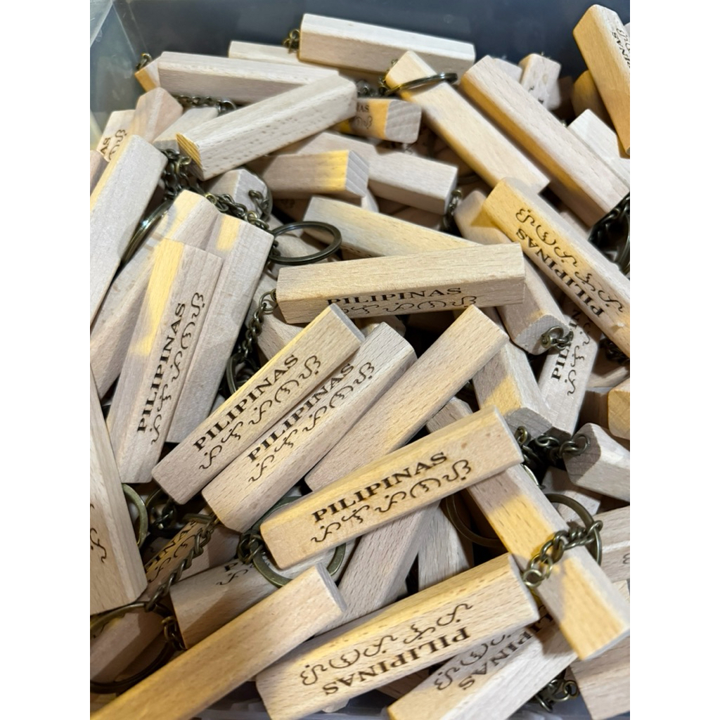 10pcs Baybayin Wooden Keychain - No packaging included | Shopee Philippines