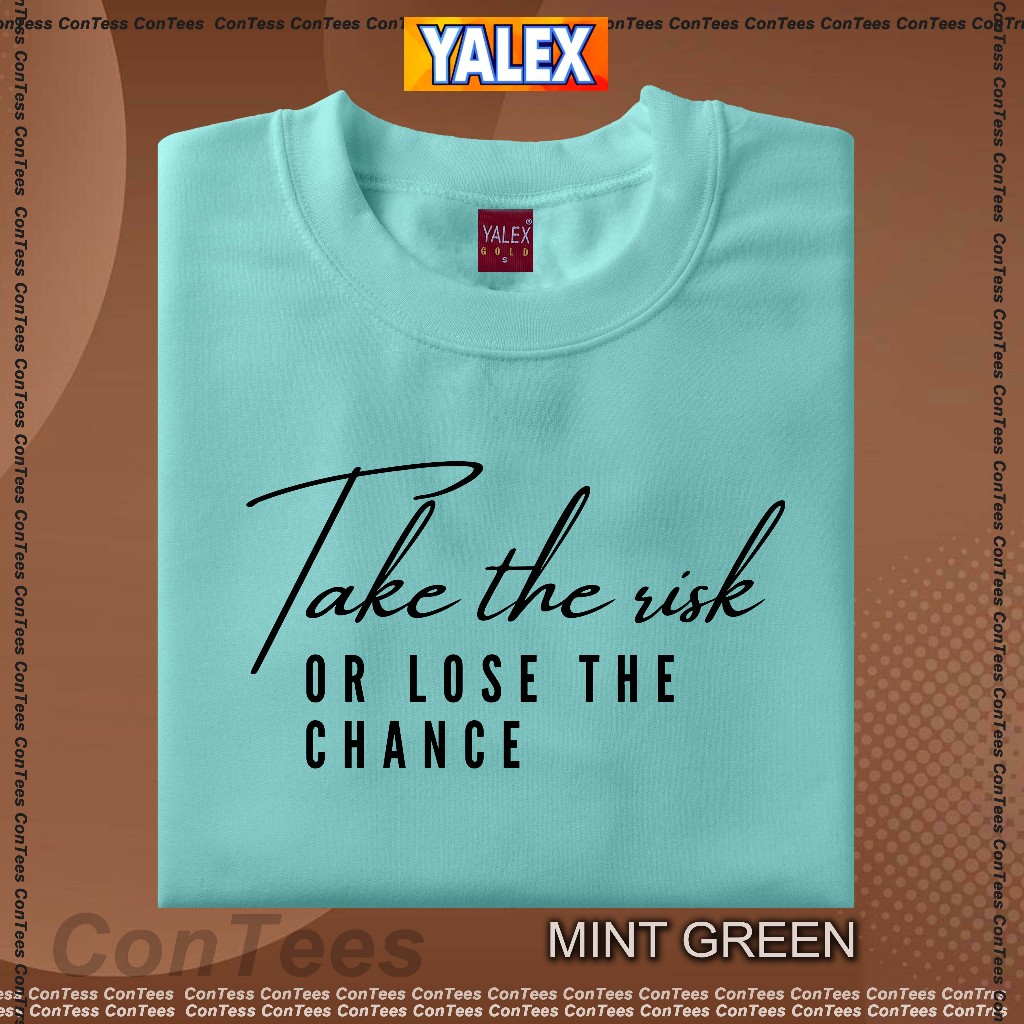 YALEX TAKE THE RISK Aesthetic Minimalist Unisex Statement T-shirts ...