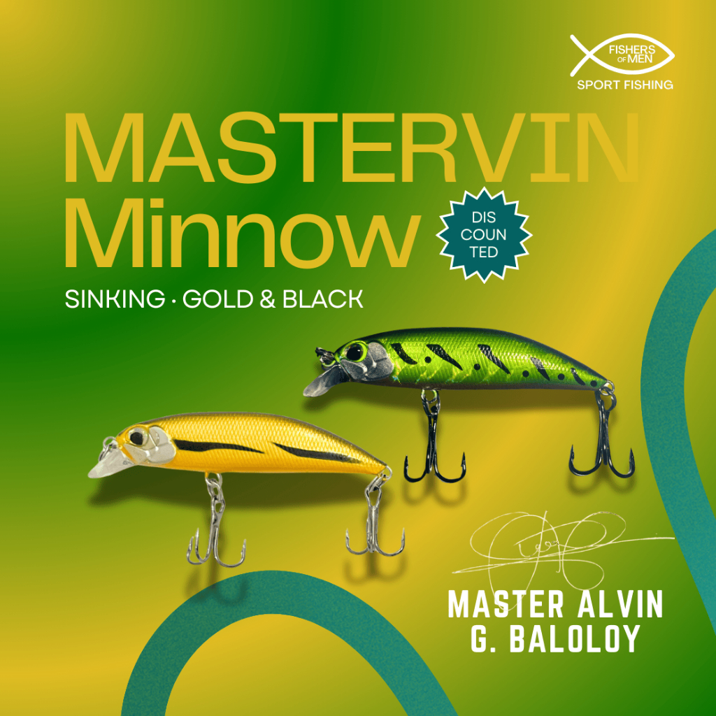 MASTERVIN MINNOW - BY ALVIN BALOLOY | 8 Grams Sinking Minnow | COD  (MASTERVIN TV) | Shopee Philippines