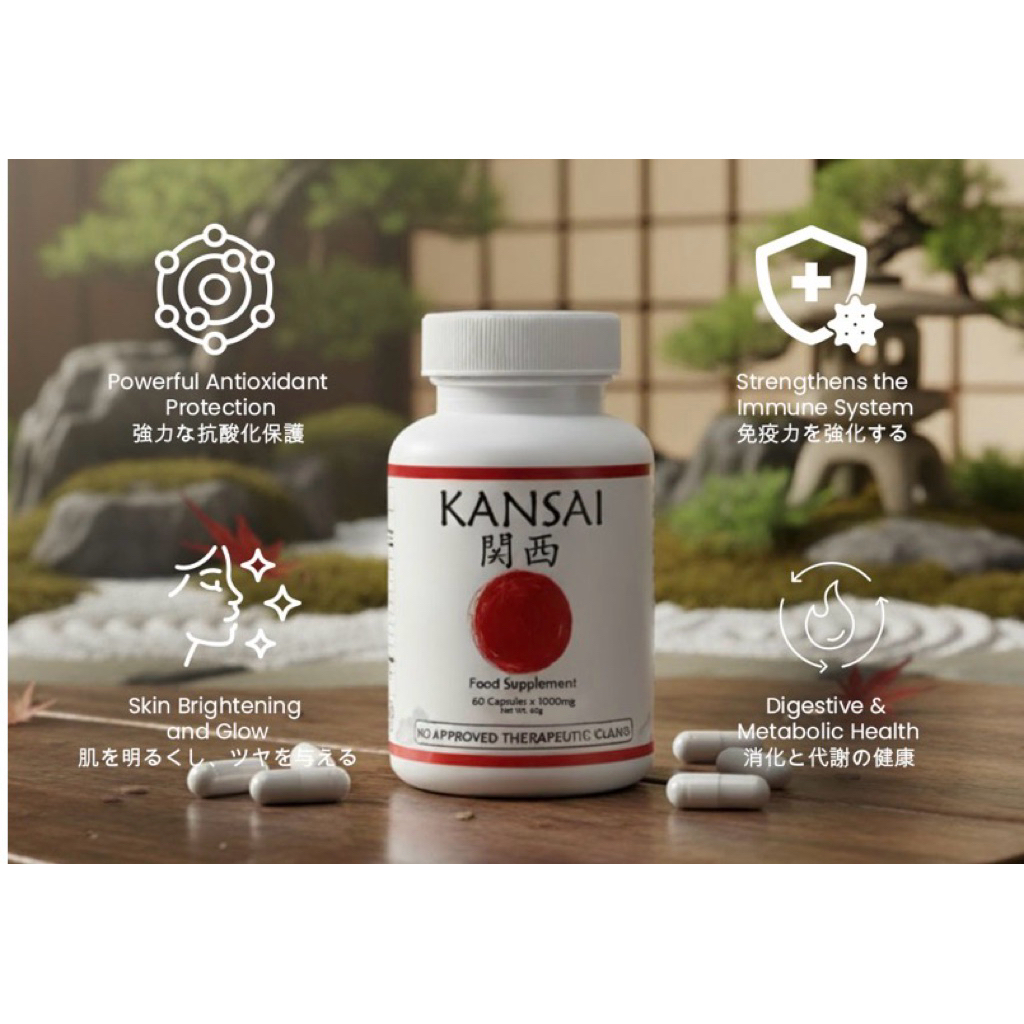 kansai glutathione RediClinic Glutathione Supplement: 100% Pure Japanese Glutathione with  Vitamin C for Radiant Skin