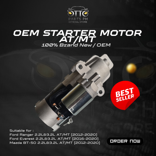 [OEM] Starter Motor AT/MT for 2.2L & 3.2L Ford Ranger, BT50 [2012-2020 ...
